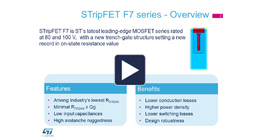 80和100 V STripFET F7 MOSFET