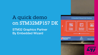 带Embedded Wizard的STM32MP157 GUI