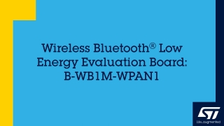 无线Bluetooth®低功耗评估板：B-WB1M-WPAN1