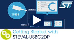 Getting started with STEVAL-USBC2DP (USB Type-C™ to DisplayPort™ adapter)