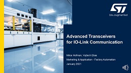 用于IO Link通信的高级收发器