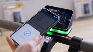 Continuous asset monitoring with an-e-scooter