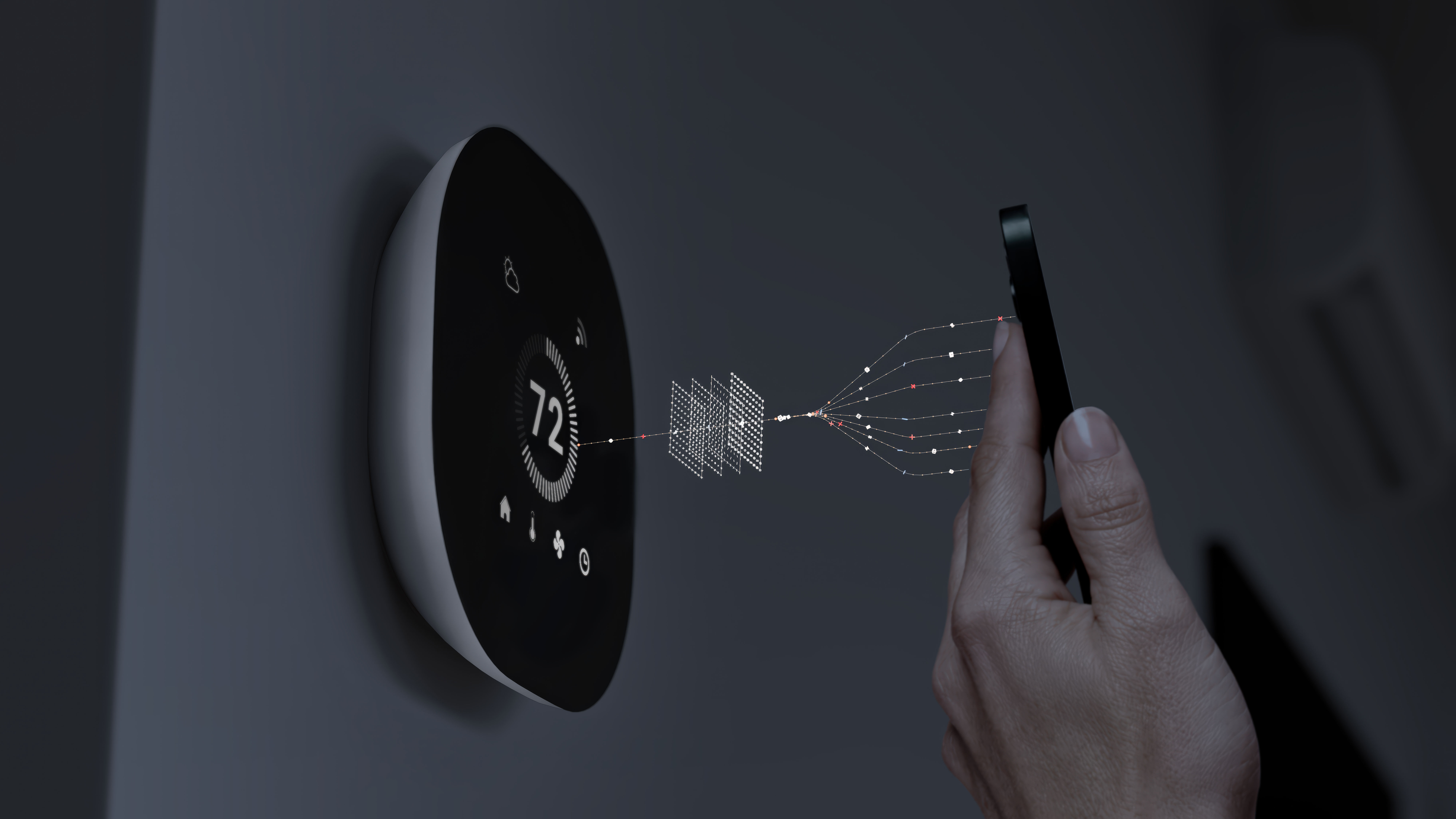 Smartphone interacting with a contactless access device