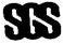 黑色连体加粗字体的“SGS”标志，风格独特。
