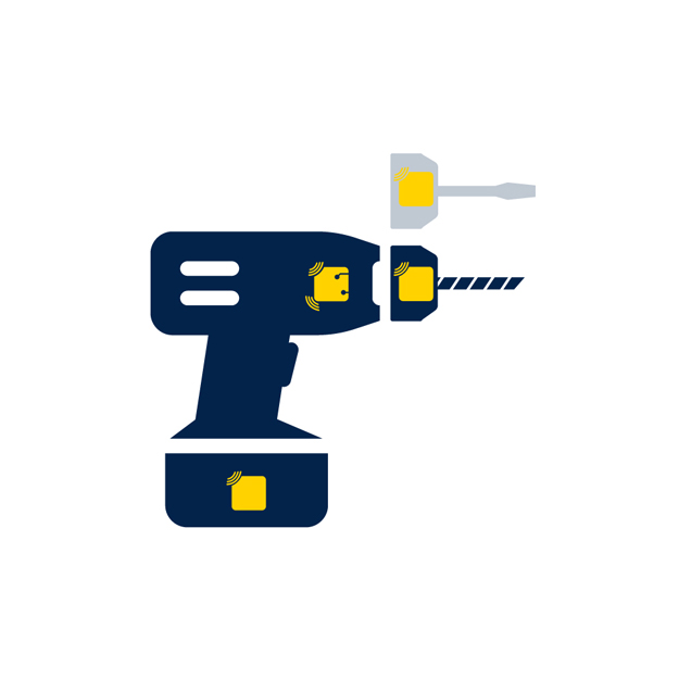 power tools with the reader tag solution