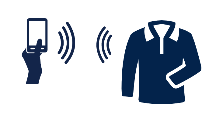 NFC tag embedded