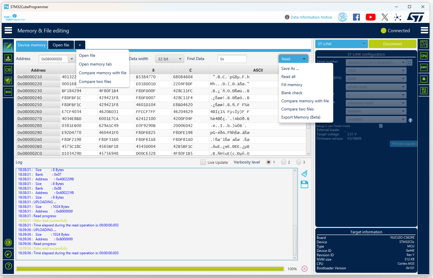 Memory file editing
