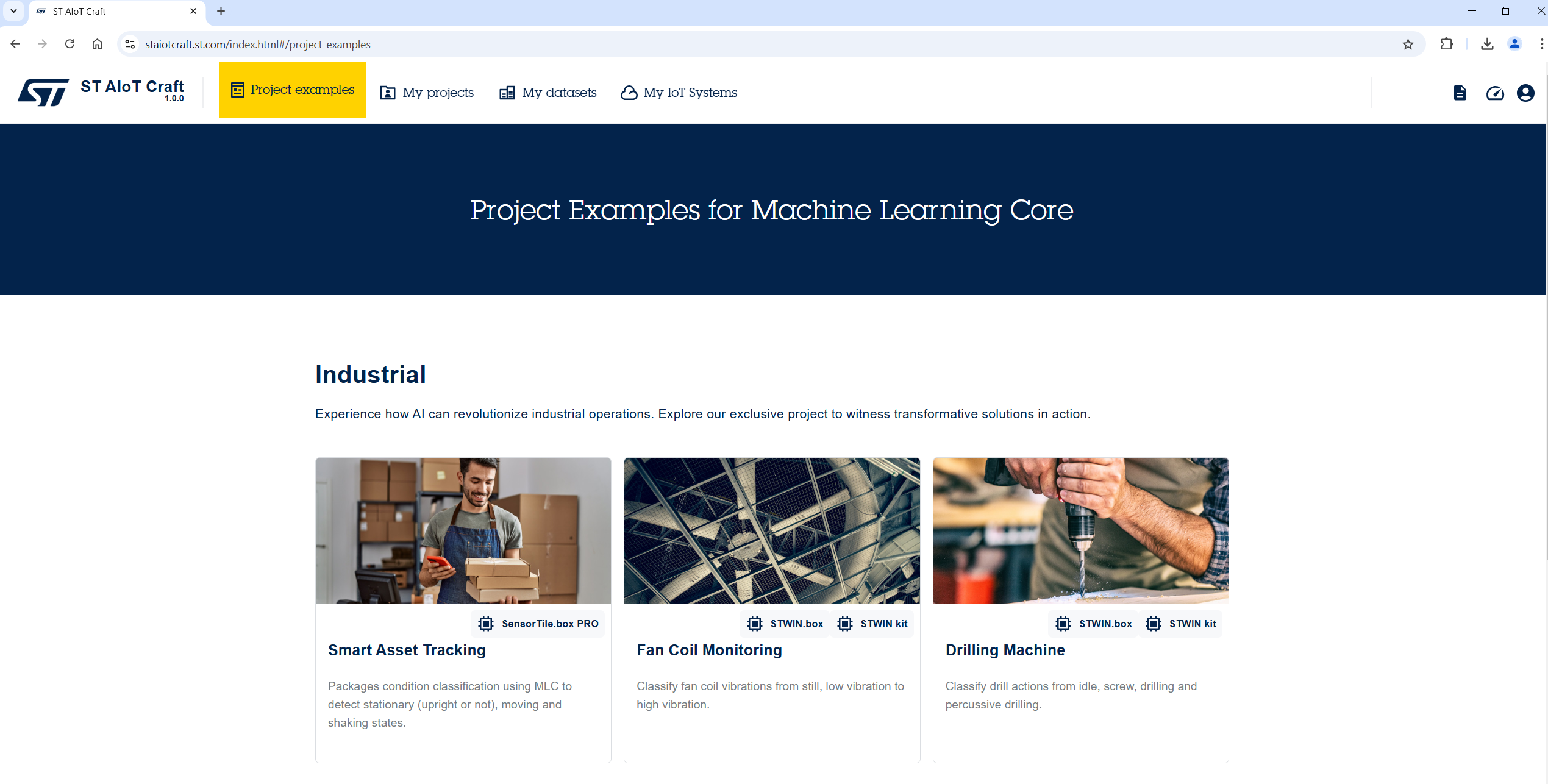 Visual representation of Explore end-to-end project examples.