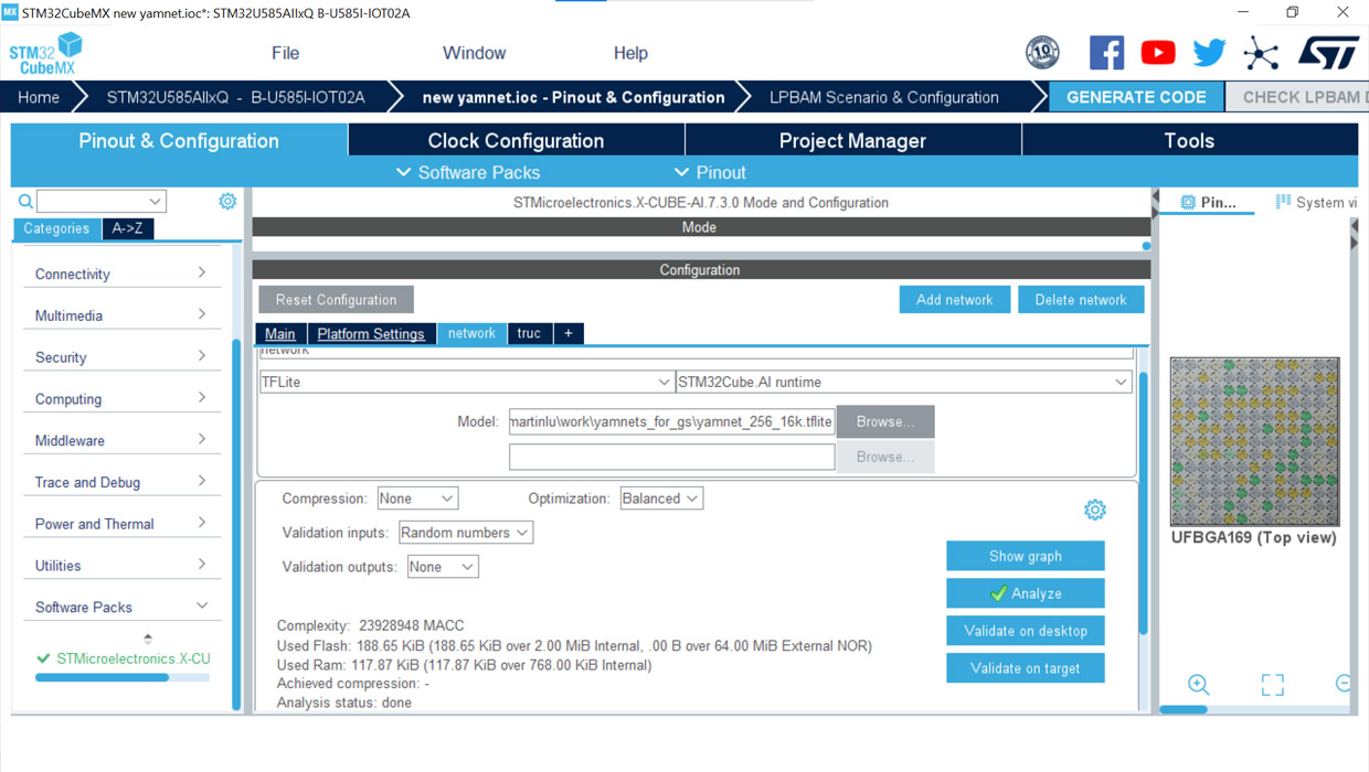 Visual representation of Optimize NN and ML models for STM32 platforms